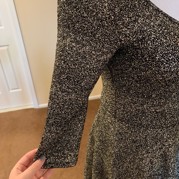 Aeropostale Bethany Mota Gold Foil Party Dress - Picture 5 of 6